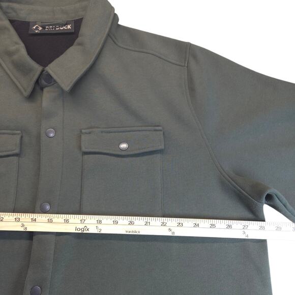 Dri Duck Jacket Men's Size 2XL Green Front Pockets Button Up Snap Heavy Jacket‎ - Picture 13 of 16
